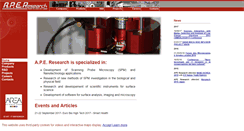 Desktop Screenshot of aperesearch.com