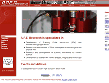 Tablet Screenshot of aperesearch.com